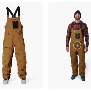 Flylow Baker Bib Pant - Brown - Ski/Snowboarding